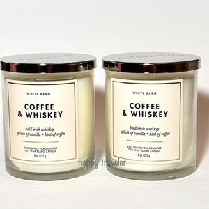COFFEE WHISKEY Single Wick Candles